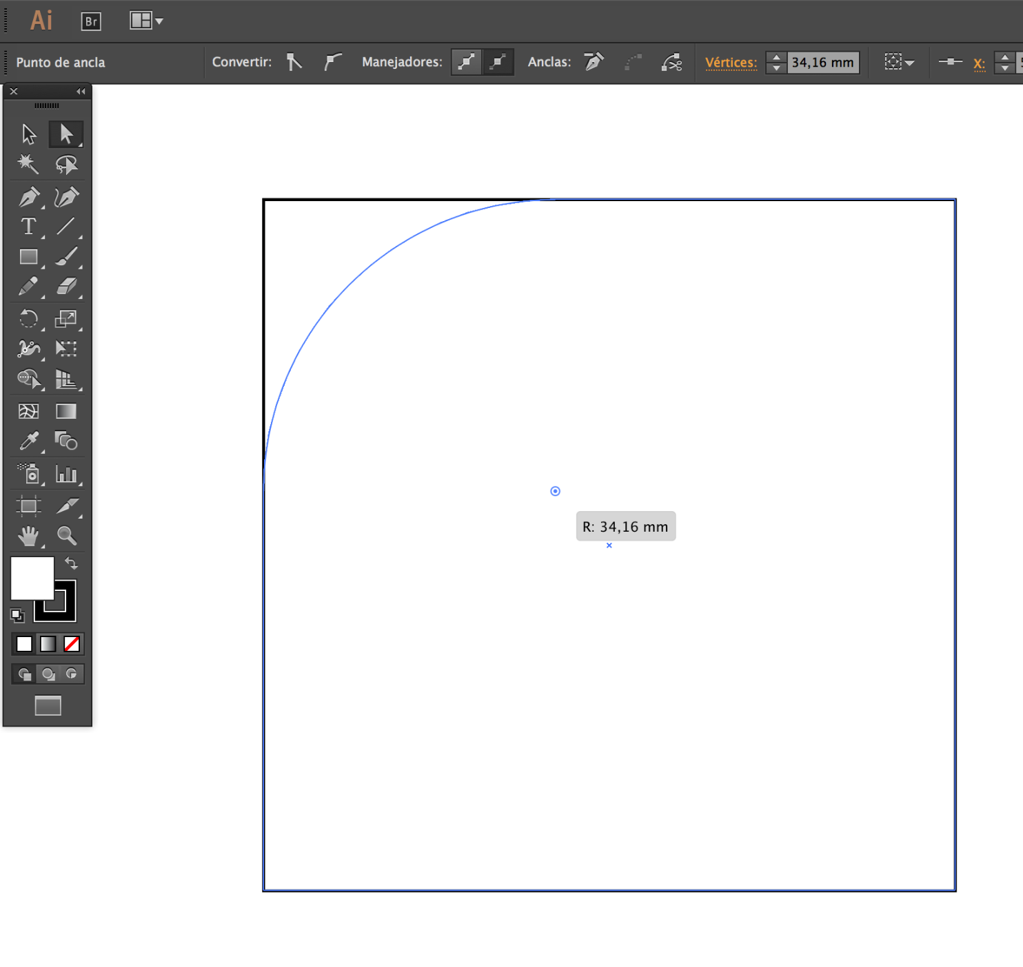 Cómo redondear en esquinas en Illustrator? | Informática | Domestika, image size:1484x1404