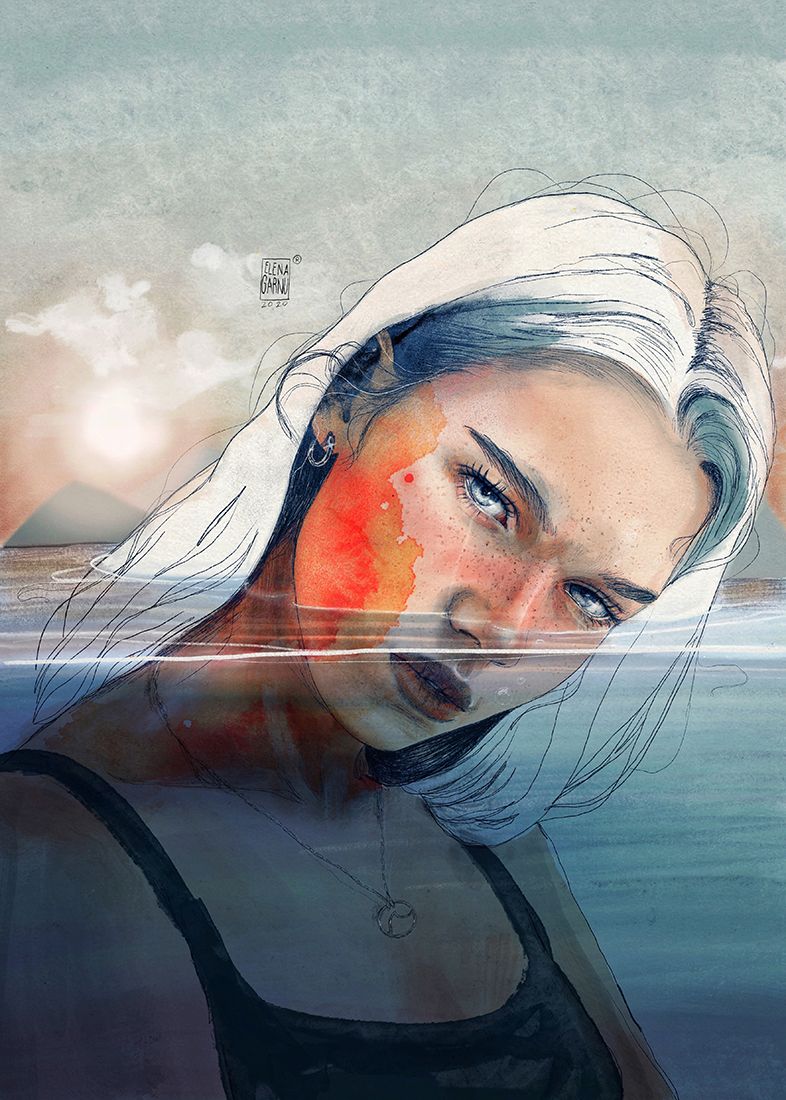 Schritt-für-Schritt-Procreate-Porträts: Elena Garnu by Elena Garnu