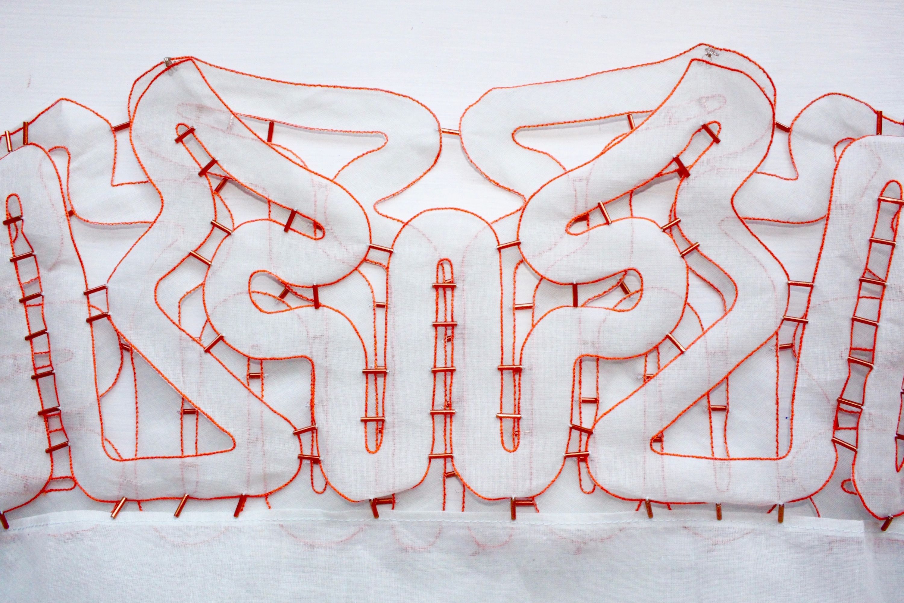 Vibrant and Delicate: Embroidered Lace by Claire de Waard