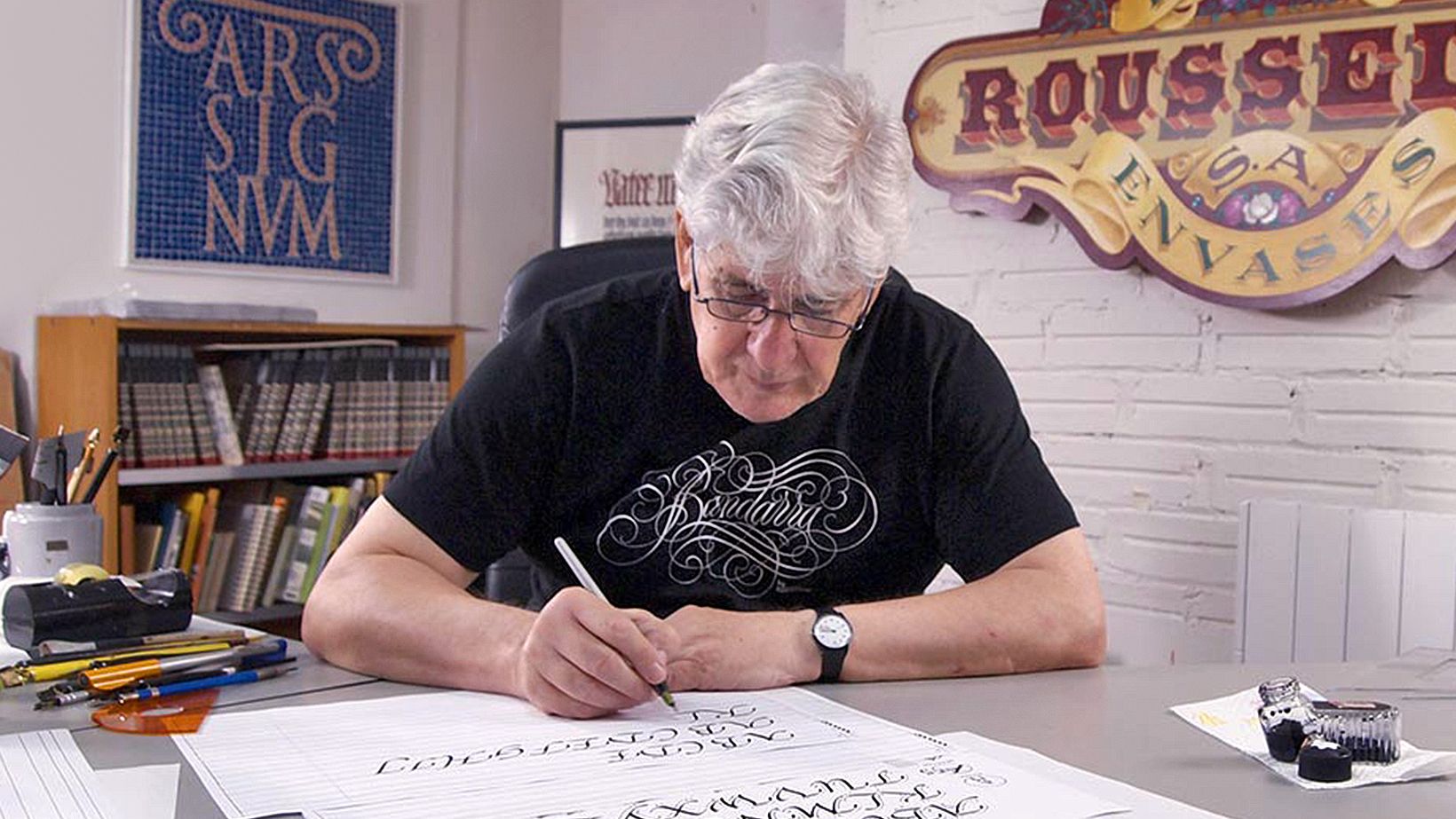 Caligrafía para un Ex libris