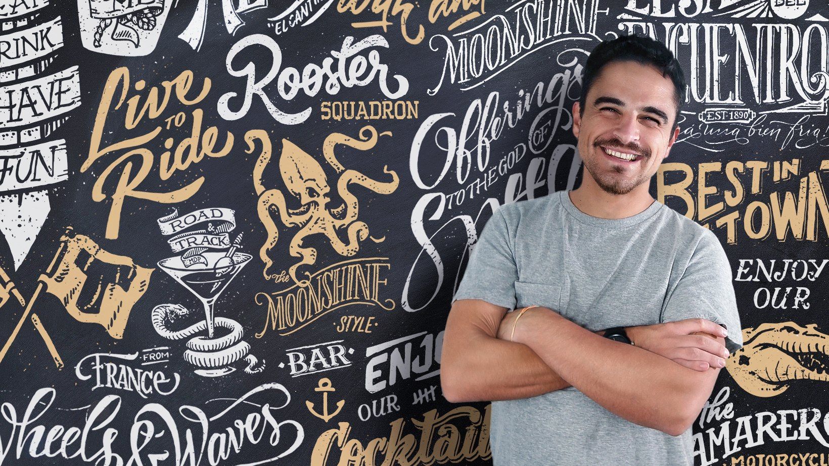 Lettering de gran formato