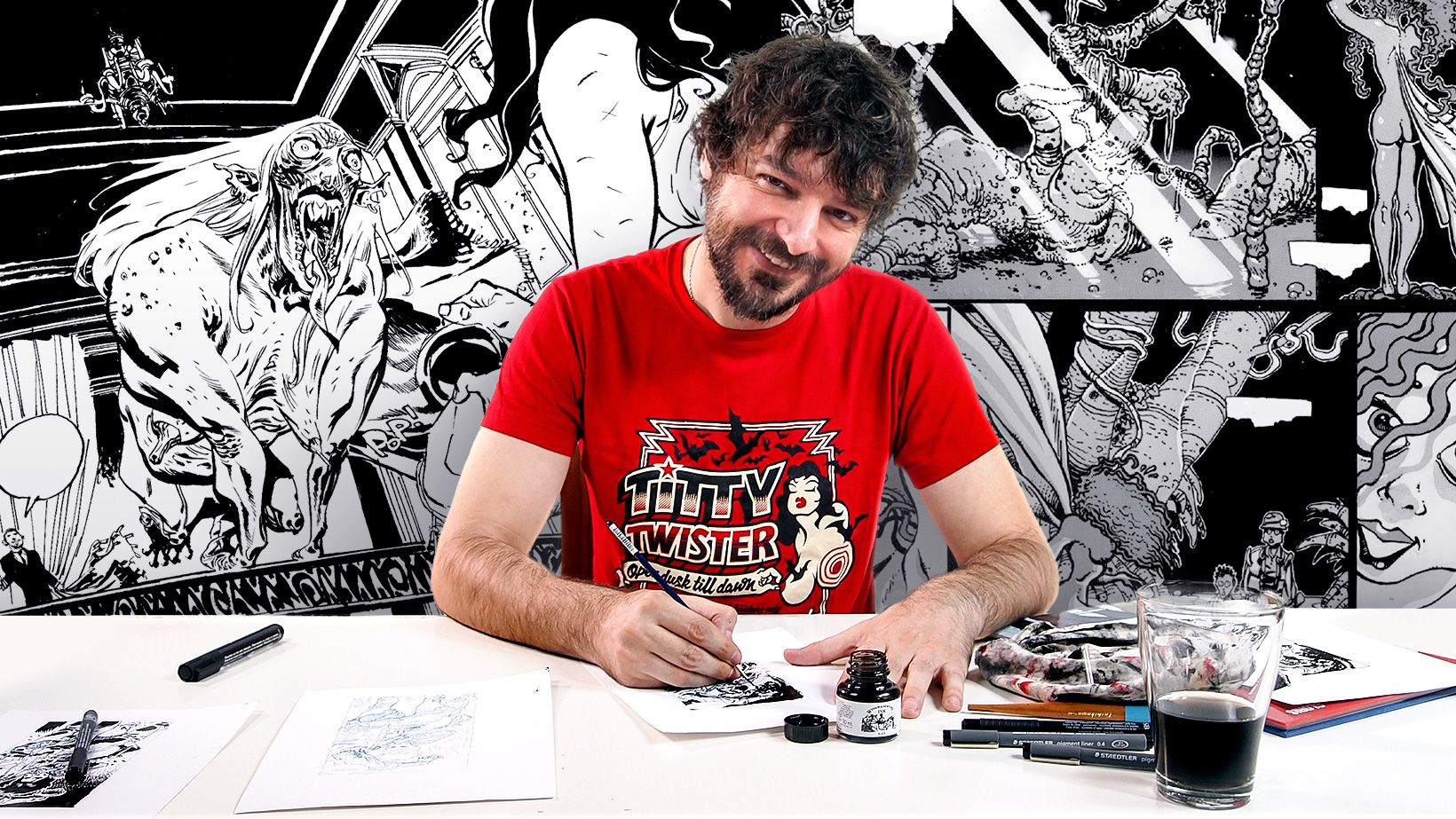 Inking Techniques for Comics and Illustration