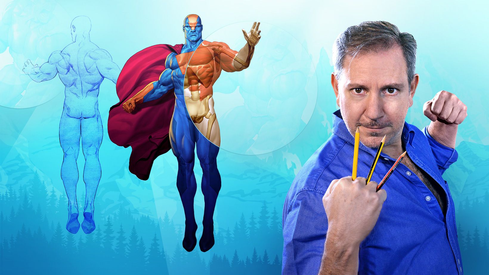 Ilustração para quadrinhos: a anatomia de um super-herói