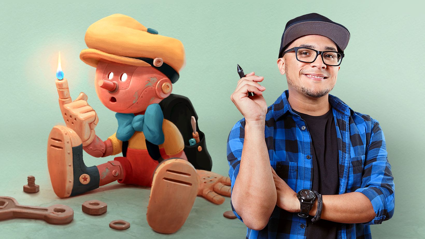 Pintura digital de personajes: ilustra con luz y color