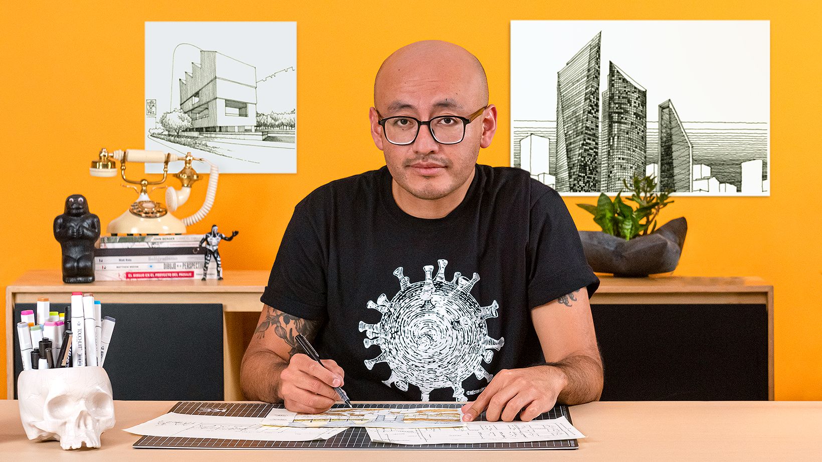 Introducción al dibujo arquitectónico a mano alzada