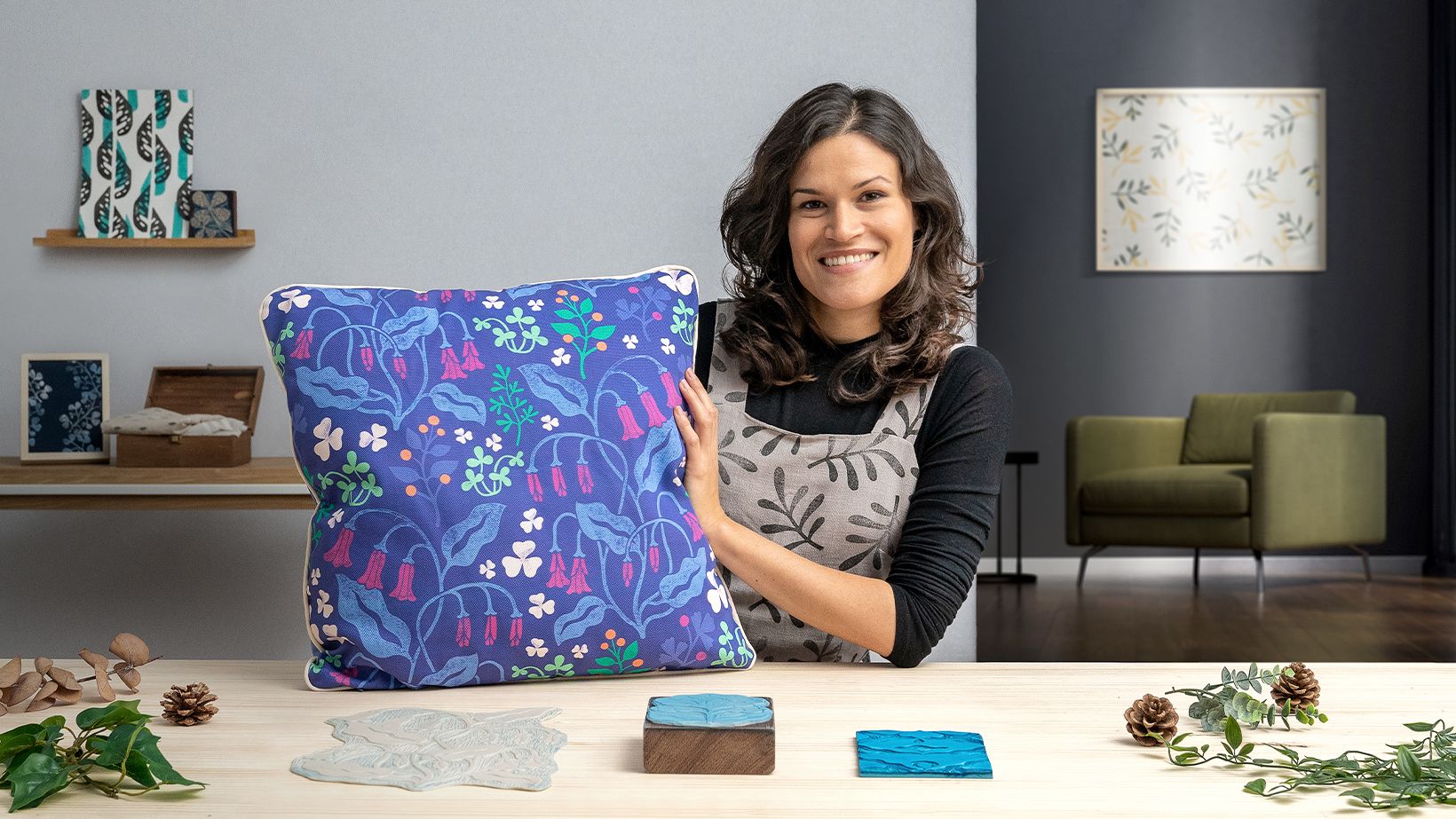 Block printing y diseño digital de estampados