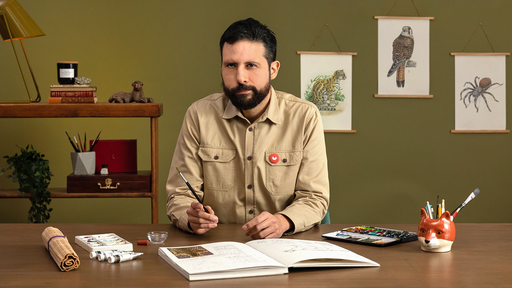 Wetenschappelijk dieren illustreren met aquarel