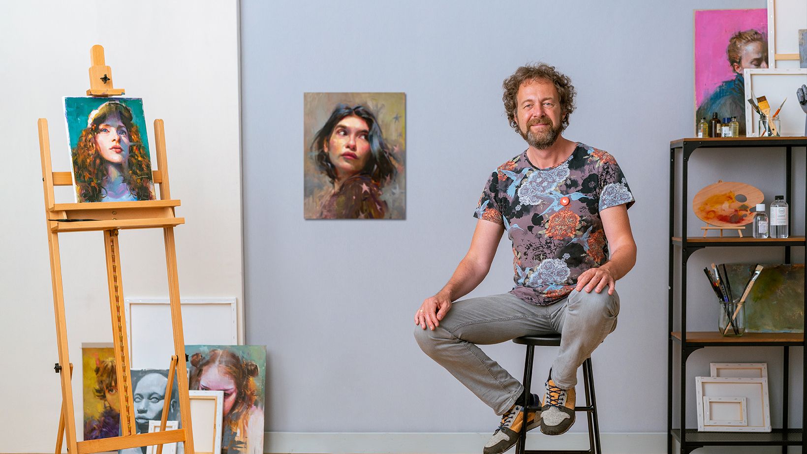 Retratos contemporáneos al óleo