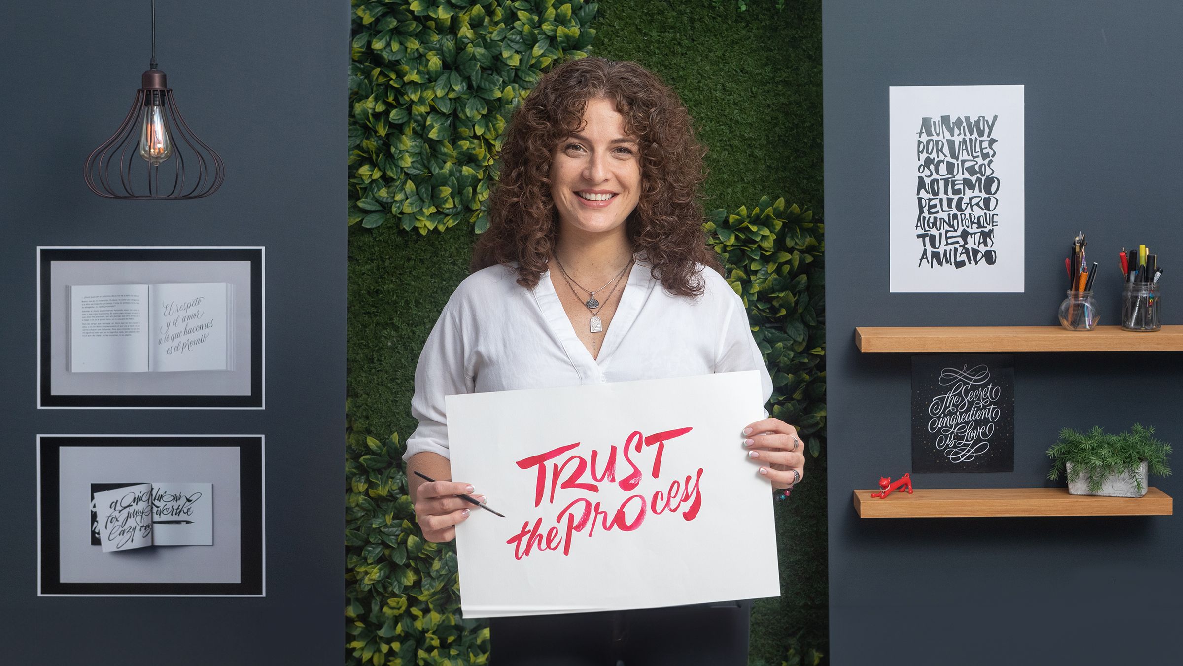 Lettering per slogan