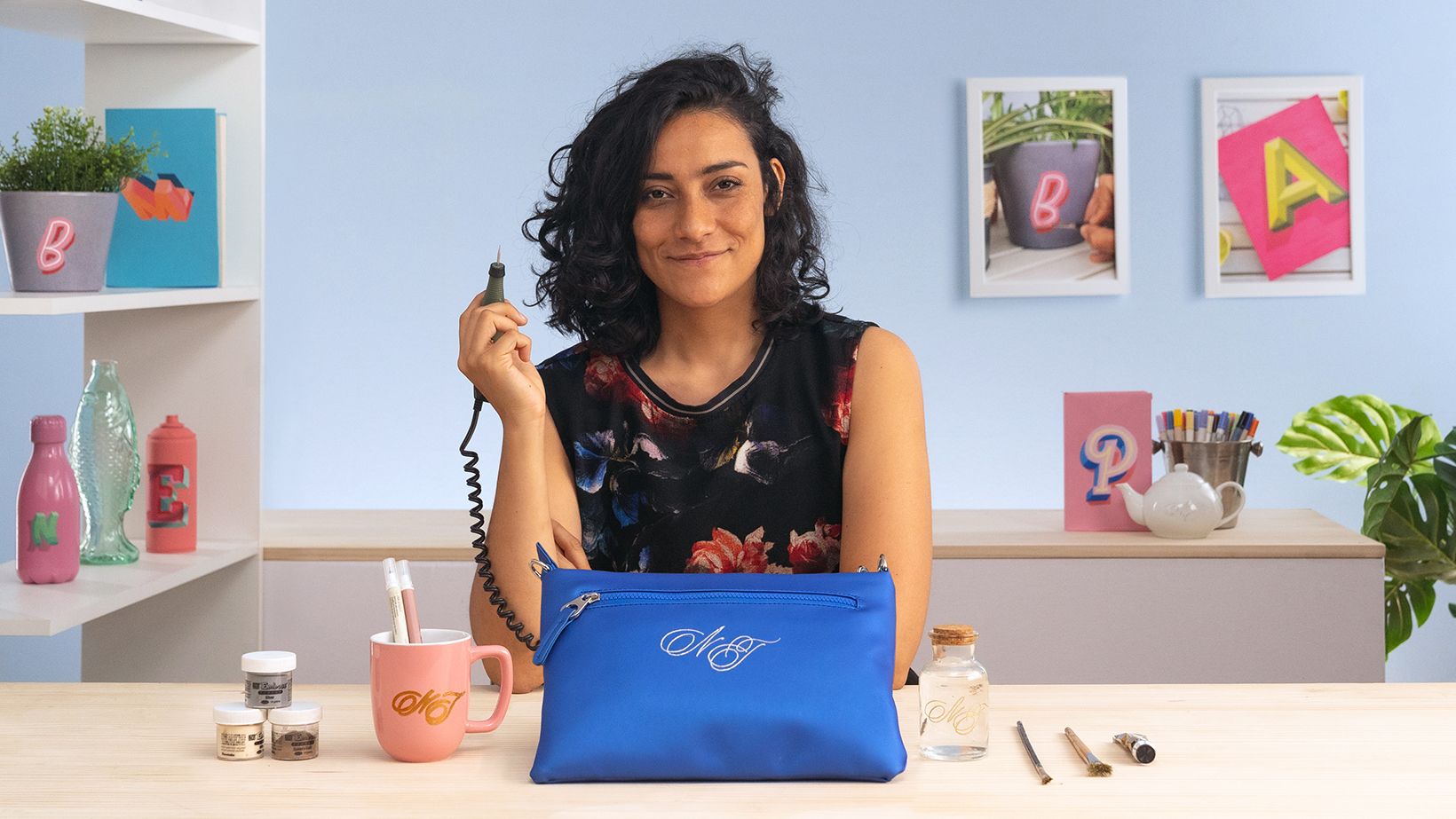 Técnicas de hand lettering sobre objetos