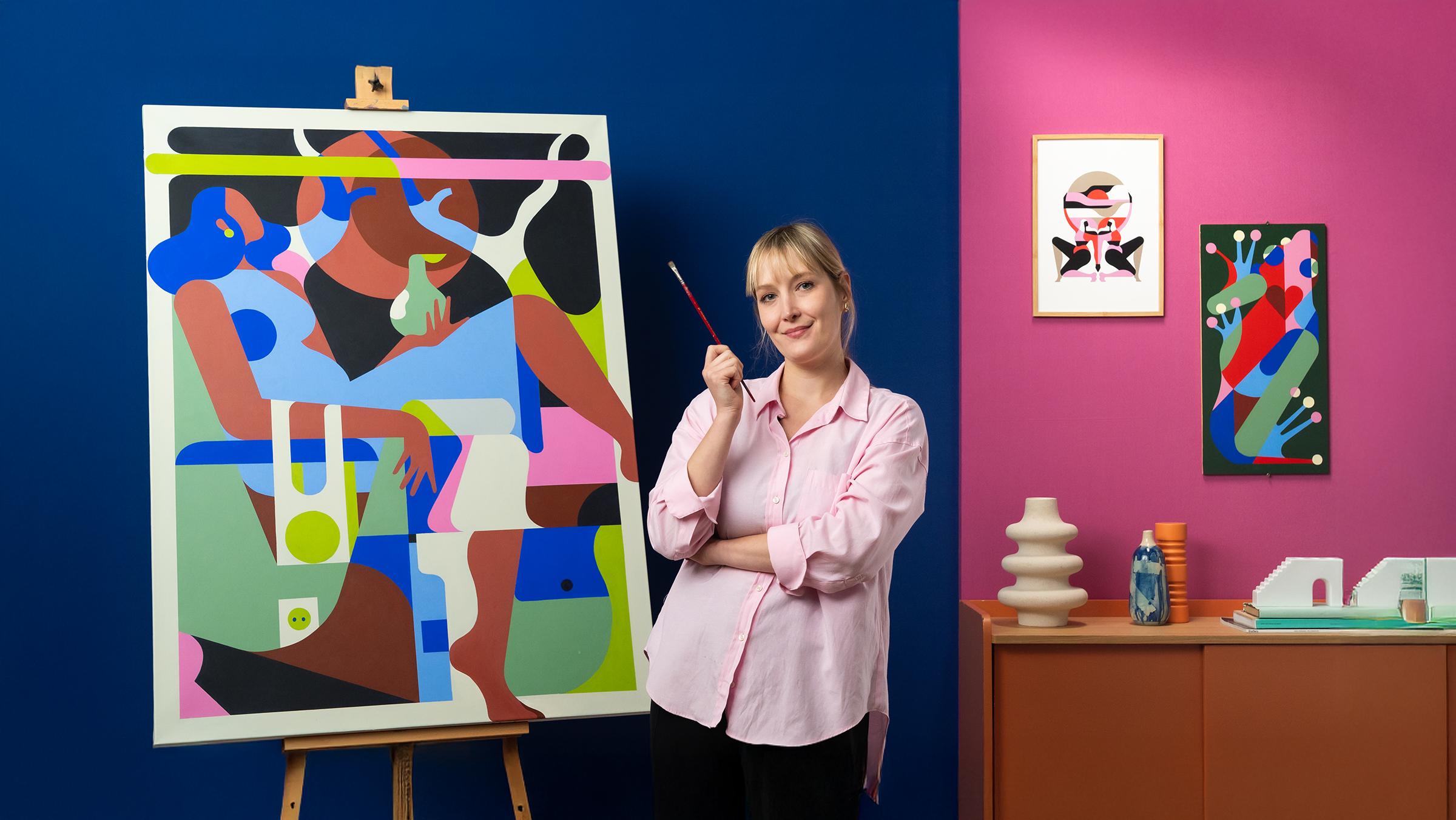 Creating Digital Illustrations and Acrylic Paintings
