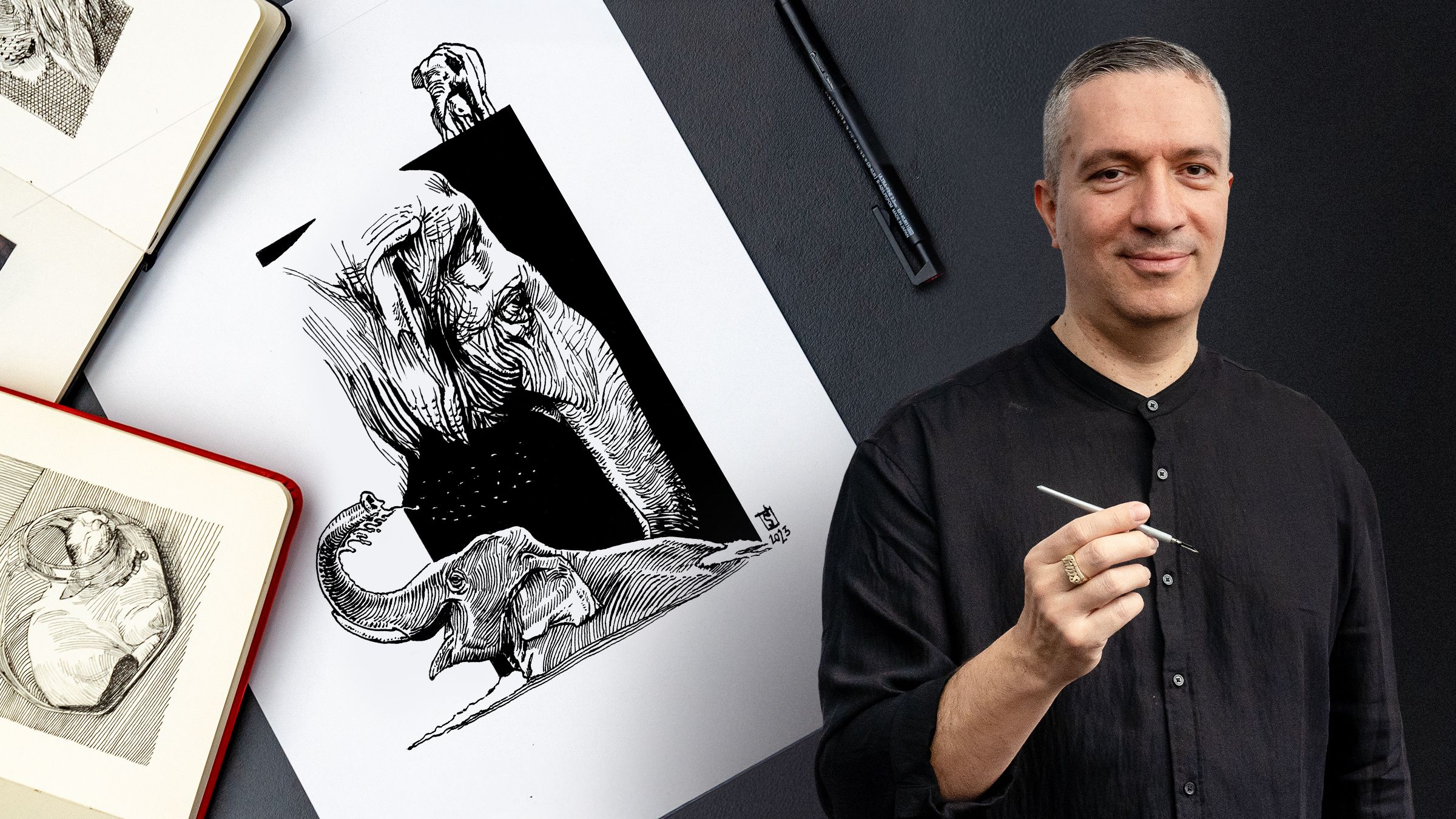 Draw Wildlife with Pen and Ink: Illustrate Realistic Animals Step by Step