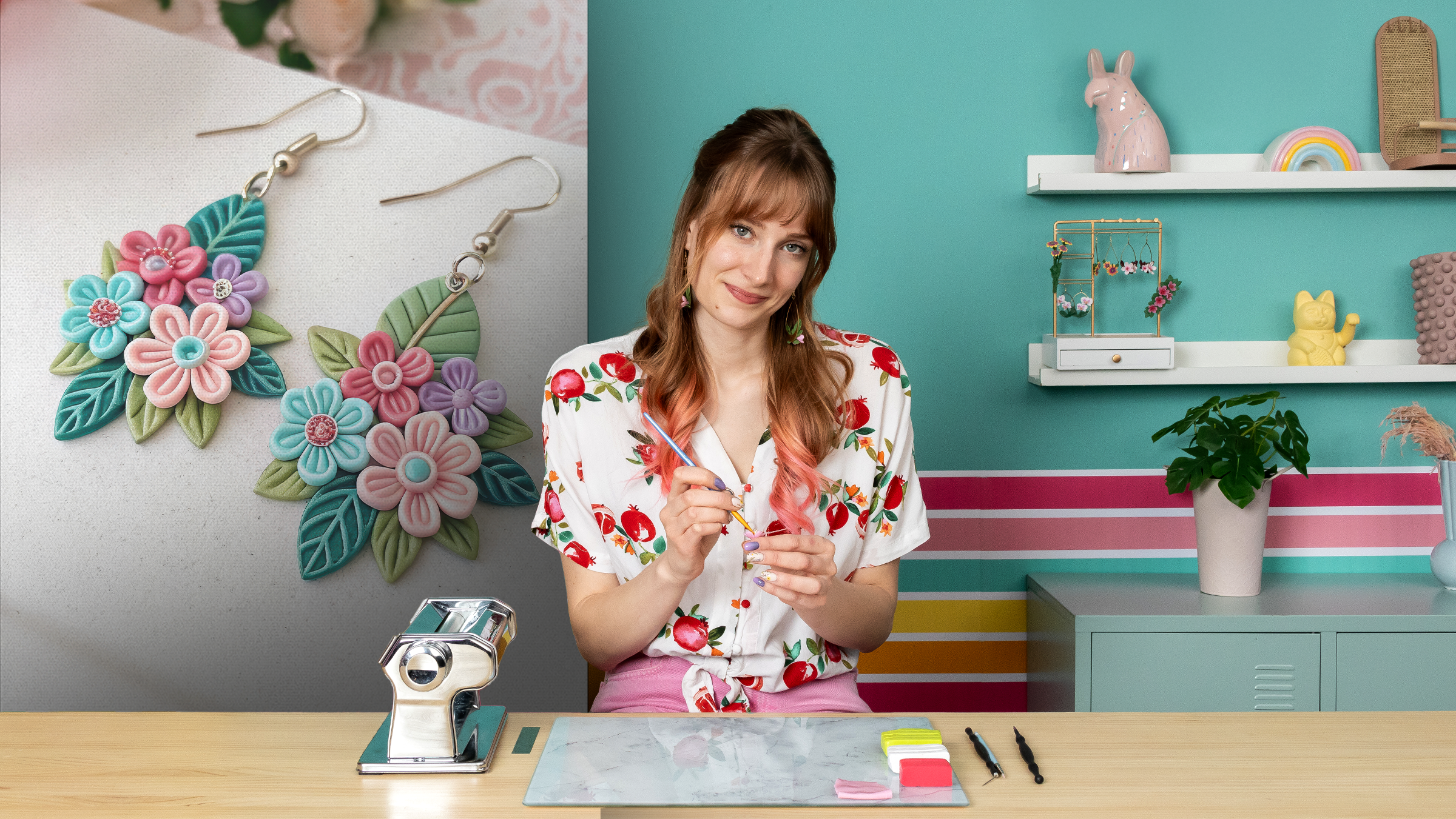 Polymer Clay Accessories: Create Botanical Flowers and Leaves