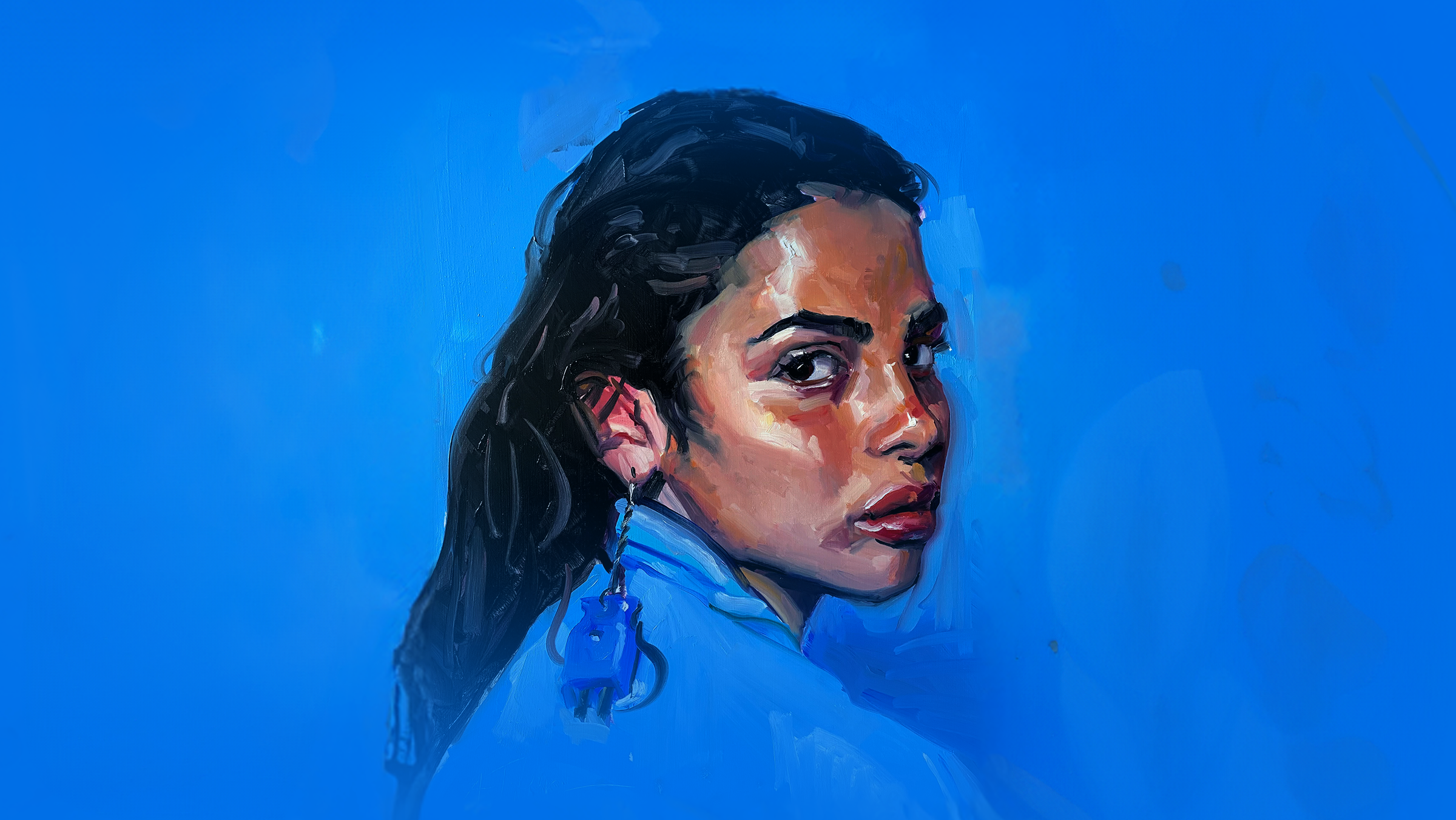 Cours guidé: peignez un portrait d'huile expressif étape par étape