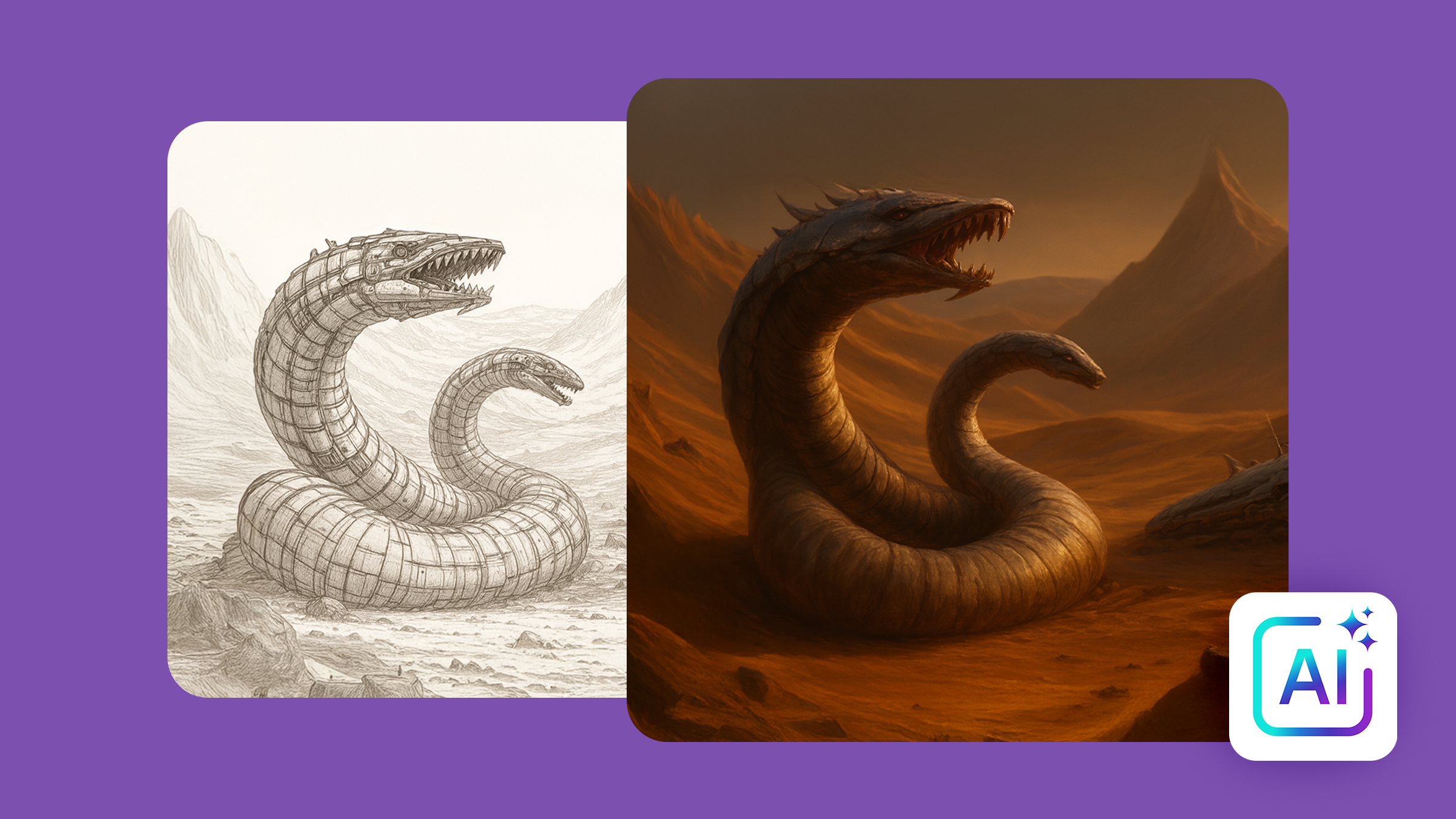 From sketch to final artwork: improve and transform your sketches with AI