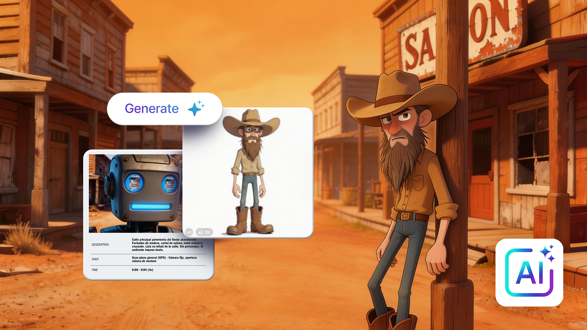 Transmedia Storytelling: Script and Storyboard with AI