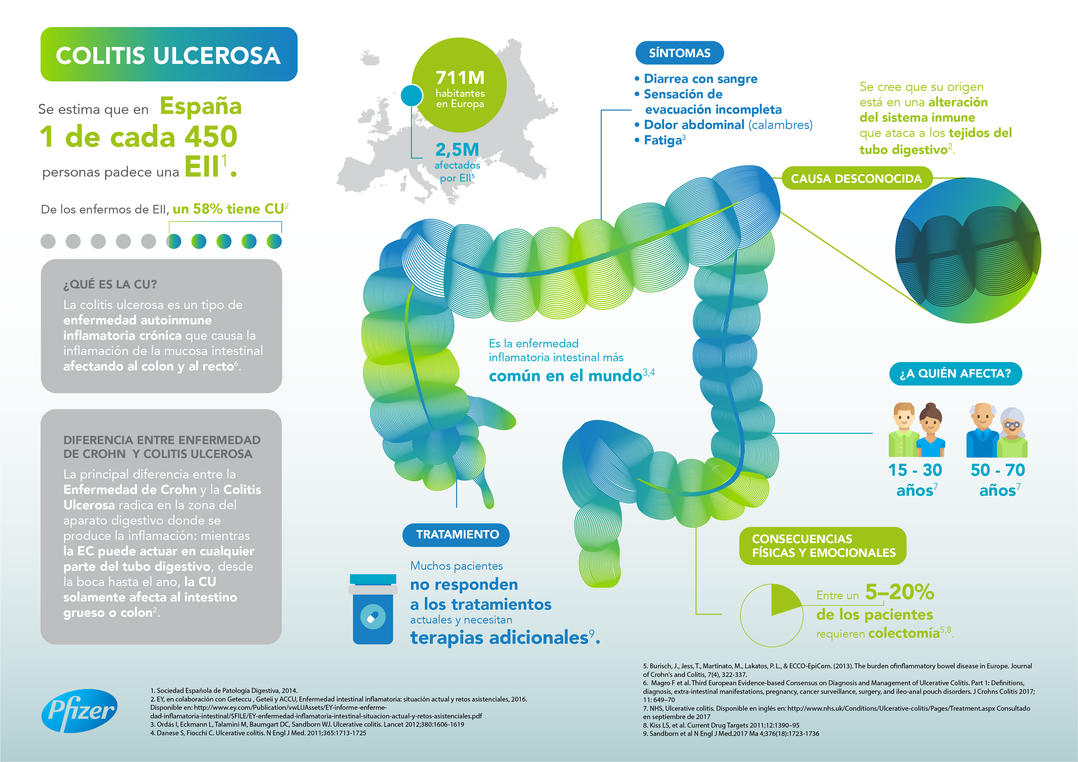 Infografía colitis ulcerosa | Domestika