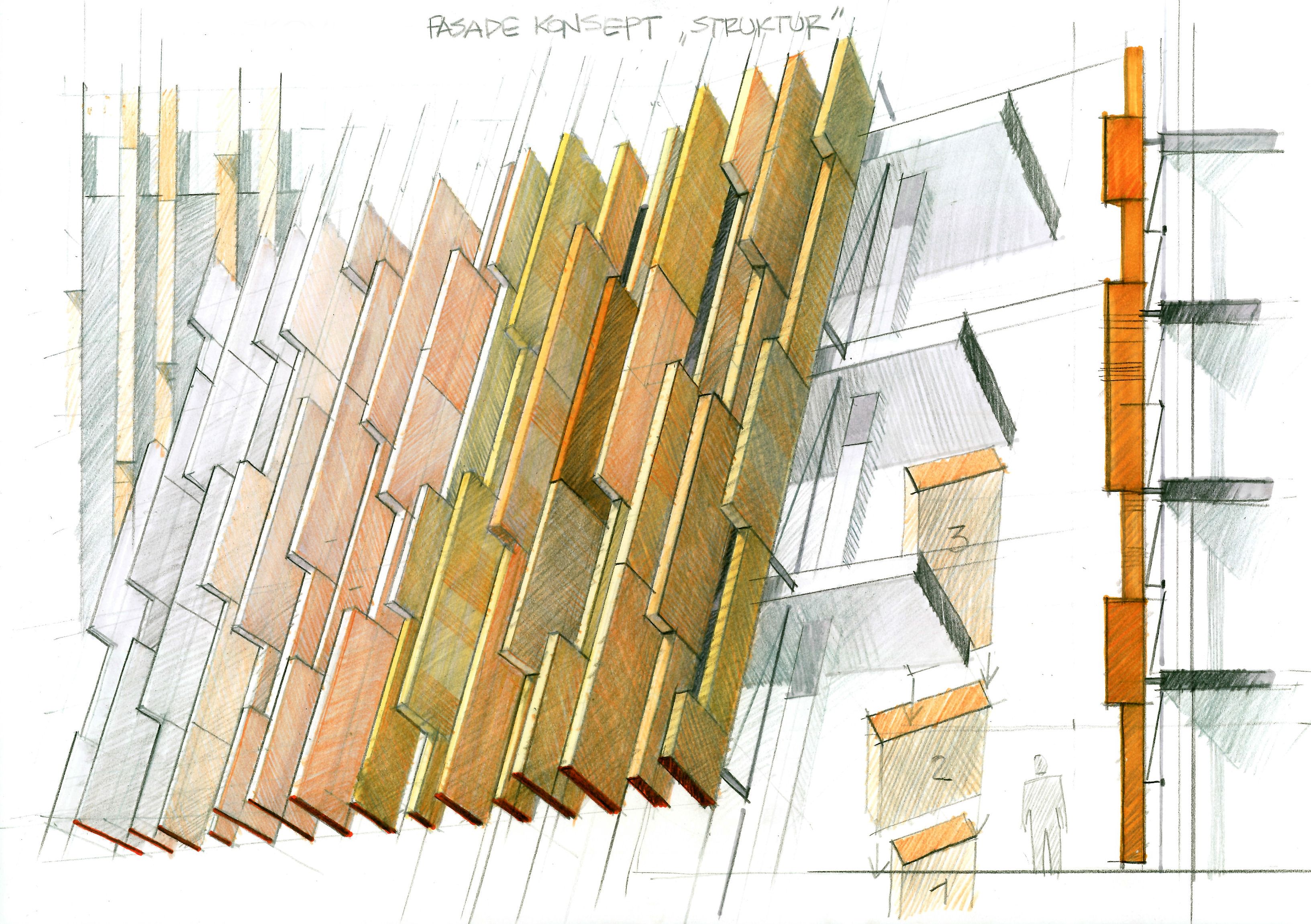 Random architectural, design and concept sketches. | Domestika