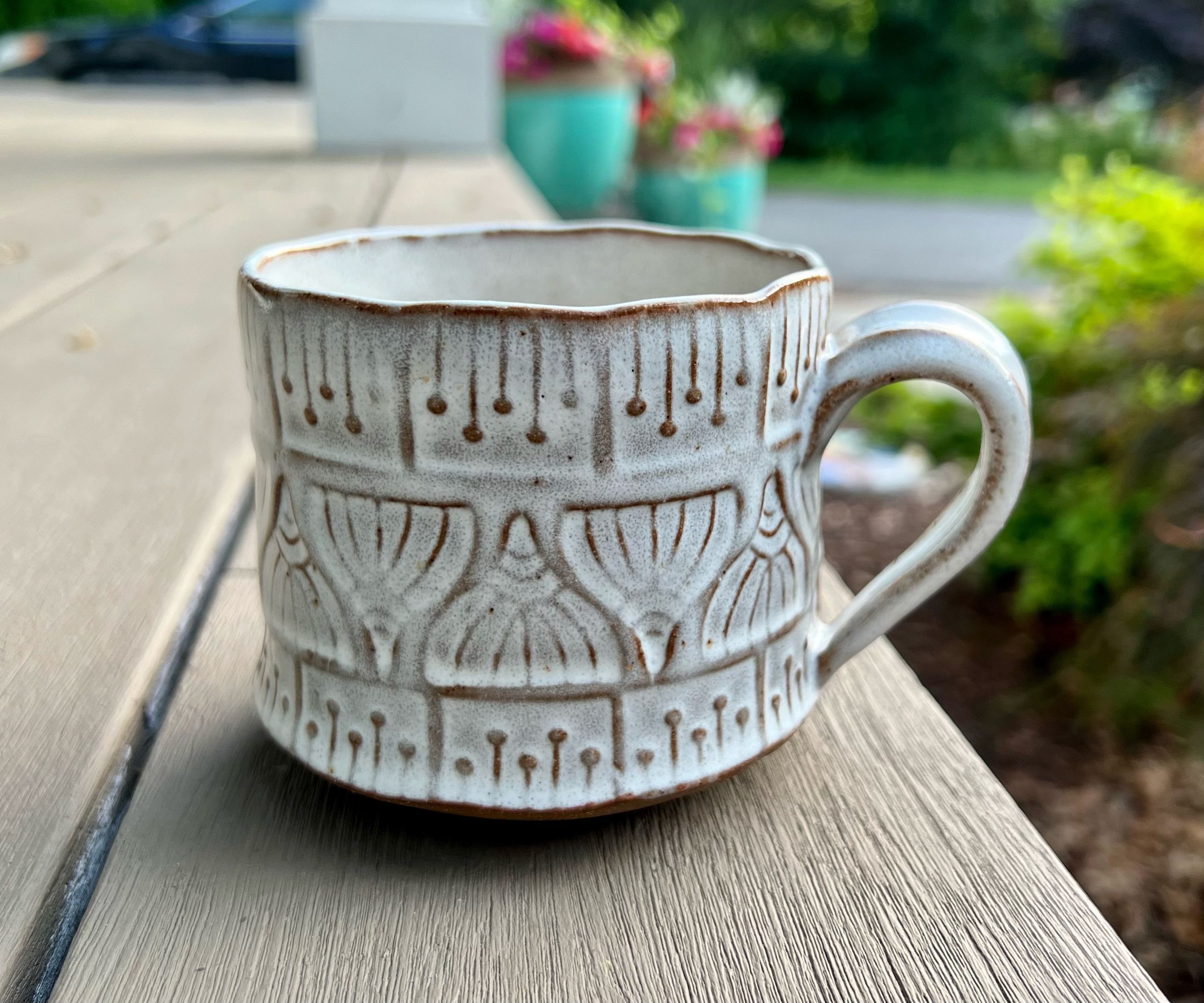 My project for course: Stamp Making for Textured Pottery | Domestika