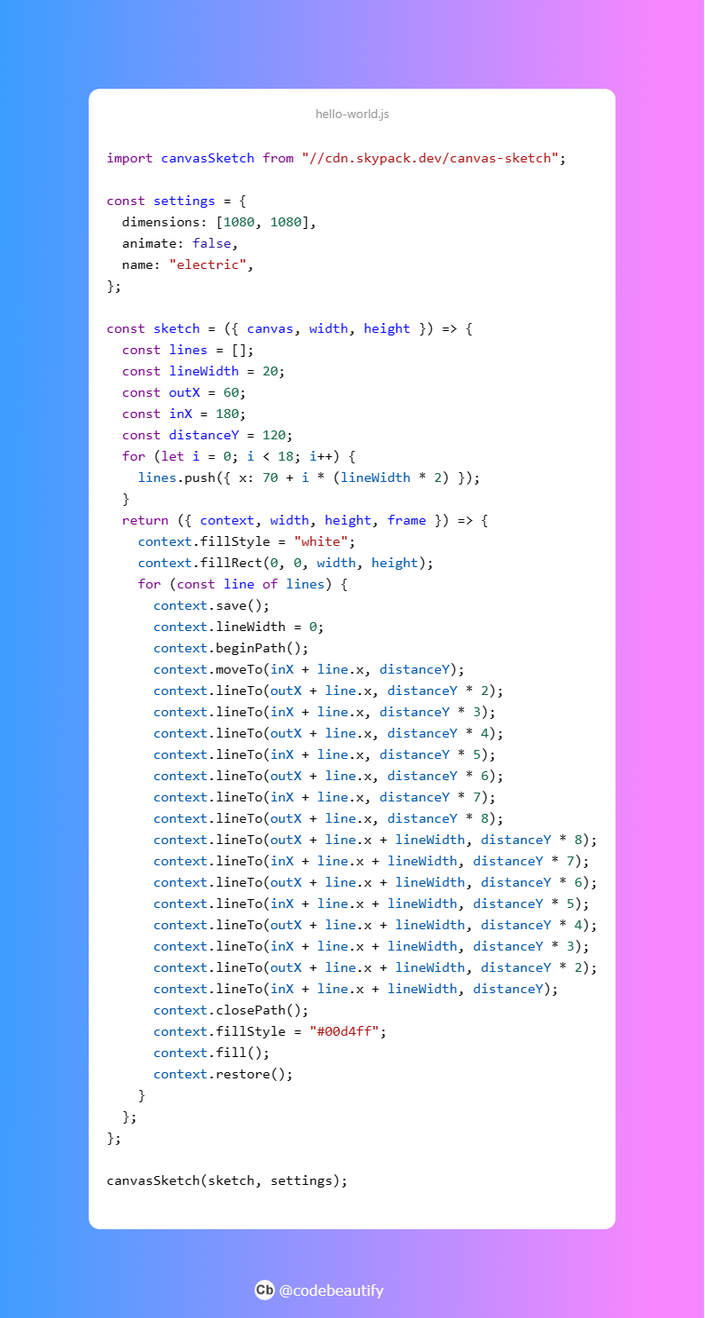 My project for course: Creative Coding 2.0 in JS: Animation, Sound ...