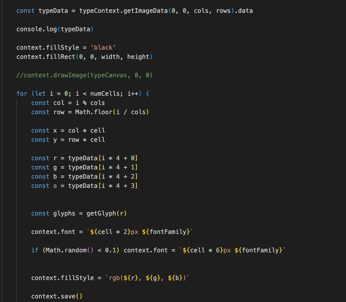 Creative Coding with JavaScript final works | Domestika