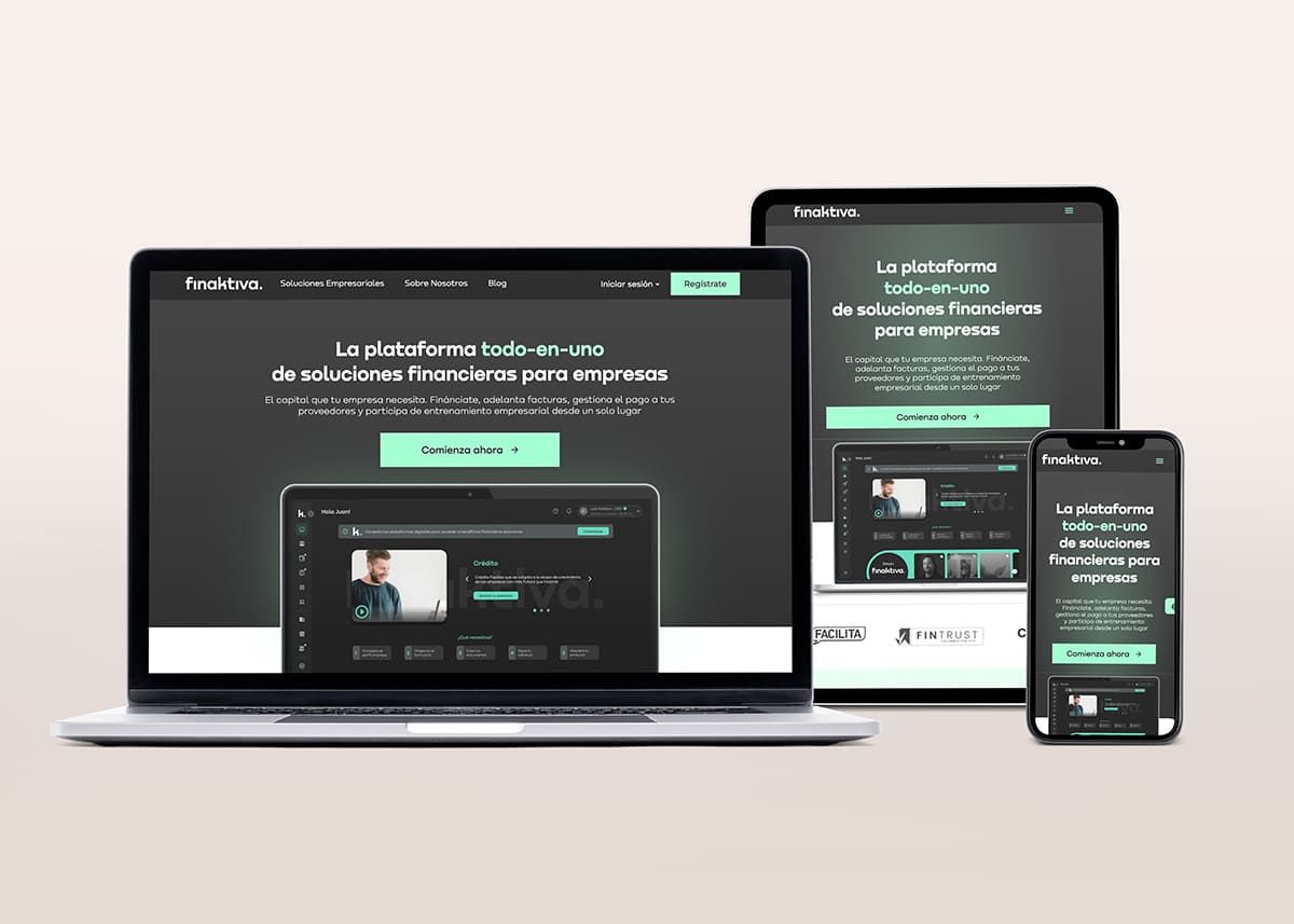 Diseño UX/UI – Plataforma digital financiera responsive | Domestika
