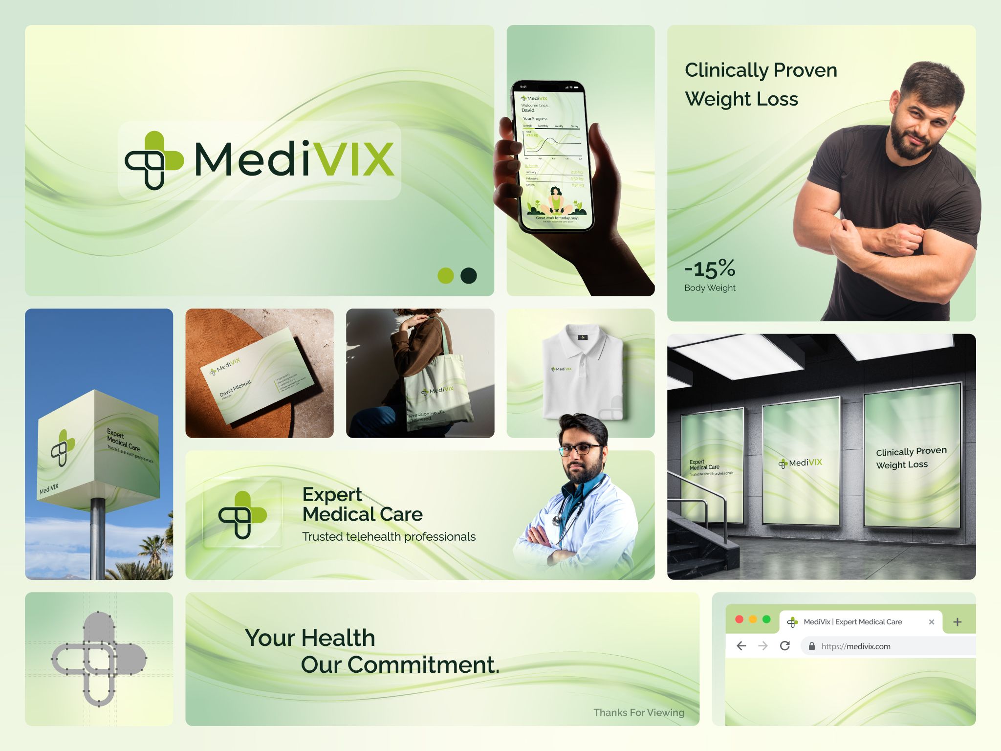 Healthcare, Medical, Telehealth, Minimalist Logo Design | Domestika