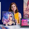 Procreate'te Kadın Karakter Portreleri . % Natália Dias tarafından hazırlanan İllüstrasyon kursu