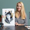 Illustrazione di ritratto con tecniche analogiche e digitali. Un corso di Illustrazione di Amy Pearson