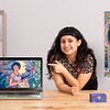Retrato ilustrado con estilo art nouveau. Un curso de Ilustración de Celeste Vargas Hoshi