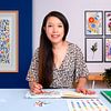 Motifs floraux à l’aquarelle avec des couleurs vibrantes. Un cours de Illustration de Anna Lau