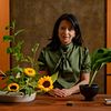 Ikebana: flower arrangement for beginners. Craft course by Louise Worner