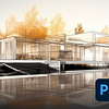 Yapay Zeka ve Photoshop ile ArchVIZ İçin Görüntü Oluşturma . % Phrame tarafından hazırlanan Mimari ve Mekanlar, Ve Yapay Zeka kursu