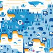 BBVA infographics Ein Projekt aus dem Bereich Traditionelle Illustration und Werbung von relajaelcoco - 28.05.2013