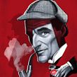 Sherlock Holmes "Estudio en Escarlata" . Traditional illustration project by Fernando Vicente - 11.26.2013