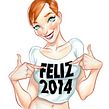 Feliz año 2014. Un projet de Illustration traditionnelle de Fernando Vicente - 30.12.2013