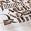 Fähigkeit. Trabajo personal, interpretación caligráfica de un texto de Rudolf Koch.. Un proyecto de Tipografía de Ivan Castro - 06.04.2014