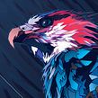 MADAGASCAR FISH EAGLE. Graphic Design, and Traditional illustration project by Dani Blázquez - 04.25.2014