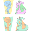 Diseño de personajes descartados.. Un progetto di Animazione, Character design e Pubblicità di RubenAnimator - 02.07.2014