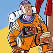 Turismo espacial.. Ilustração tradicional projeto de José Luis Ágreda - 23.10.2014