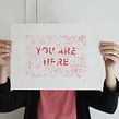 You are here. Screen Printing project by Barba - 04.30.2014