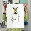 Coffee to go. Traditional illustration, and Screen Printing project by Barba - 11.17.2014