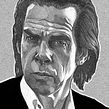 NICK CAVE Portrait. Projekt z dziedziny  Sztuki piękne, Projektowanie graficzne, Trad, c i jna ilustracja użytkownika Dani Blázquez - 07.01.2015