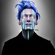 Tilda Swinton Robotized. Photograph, and Traditional illustration project by Luaiso Lopez - 04.20.2011