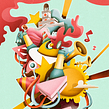 Ilustración para marca de cerveza. . Un proyecto de Dirección de arte, Ilustración tradicional y Publicidad de Óscar Lloréns - 27.01.2015