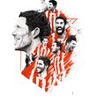 Atlético de Madrid 13-14. Projekt z dziedziny Trad, c i jna ilustracja użytkownika Joaquín Rodríguez - 15.04.2014