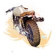 Cafe Racer Bikes. Un proyecto de Ilustración tradicional de Óscar Lloréns - 29.07.2015