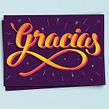 Gracias. Design, Graphic Design, and Screen Printing project by BlueTypo - 10.08.2015