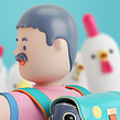 USBEK & RICA. 3D, Art Direction, Design, and Traditional illustration project by Aarón Martínez - 11.11.2015