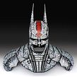 Batman 75  |  Busto caligráfico. Caligrafia projeto de GM Meave - 18.04.2016